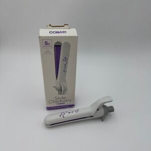 Conair Style Chemistry Flat Iron Attachment 1" Straight & Shine White NEW